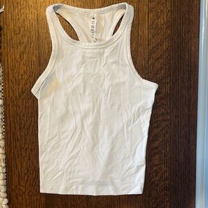 White Lululemon Align™ Waist-Length Racerback Tank Top